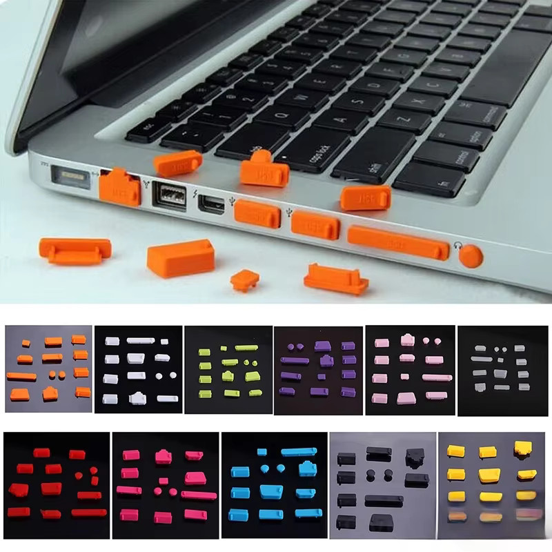 OUYUANSU 16er Set Universal USB-A Staubschutz Silikon Protektoren für Notebook und Laptop in Lila - Bild 4