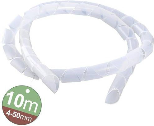 Quadrios Spiralschlauch 4 bis 50mm Weiß aus Kunststoff, 1 Set - Bild 1