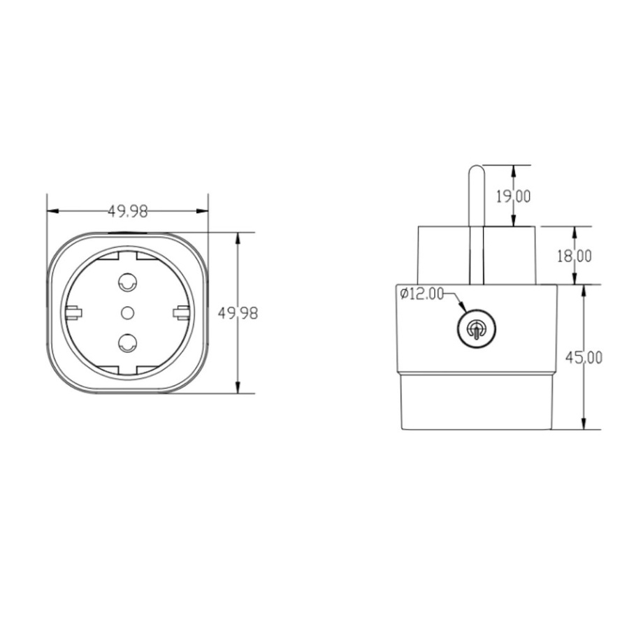 IoTorero Smart Plug mit Tasmota und MQTT, ESP8285 EU-Stecker zur Verbrauchsüberwachung, 16 A, Weiß, kompatibel mit Home Assistant - Bild 2