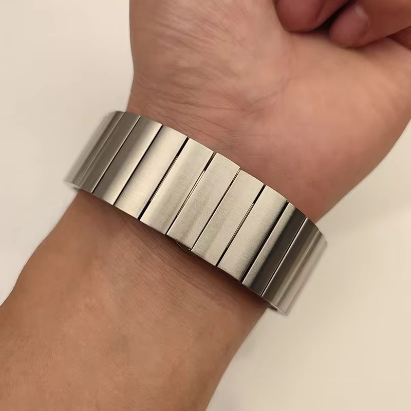 Uhrenarmband Coros, Edelstahl, Silber, 22/20 mm, Unisex - Bild 2