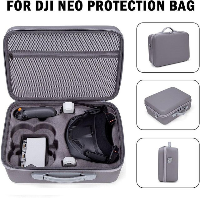 DJI NEO Staubdichte Tragetasche für Brille und Zubehör in Grau - Bild 1