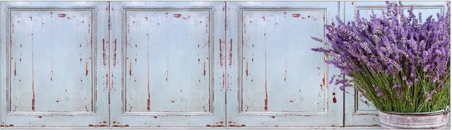 MySpotti Küchenrückwand Profix Cucina Vintage in Lavendel Lila-Weiß, B: 60 cm, H: 210 cm - Bild 1