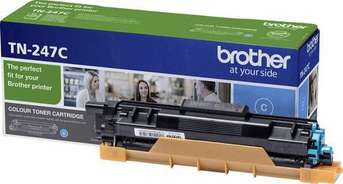 Original Brother TN-247C Tonerpatrone in Cyan für Laserdrucker mit Print, Scan und Copy Funktionen - Bild 1