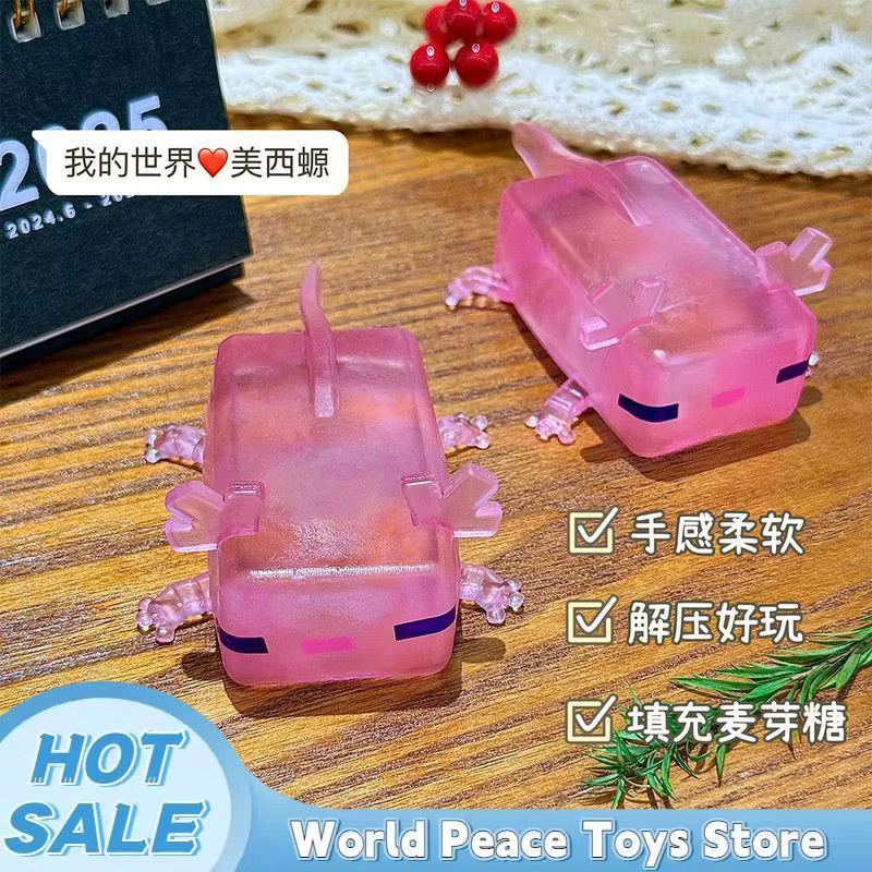 52TOYS Axolotl-Quetschspielzeug, Meerestiere, Grün, Silikon - Bild 2