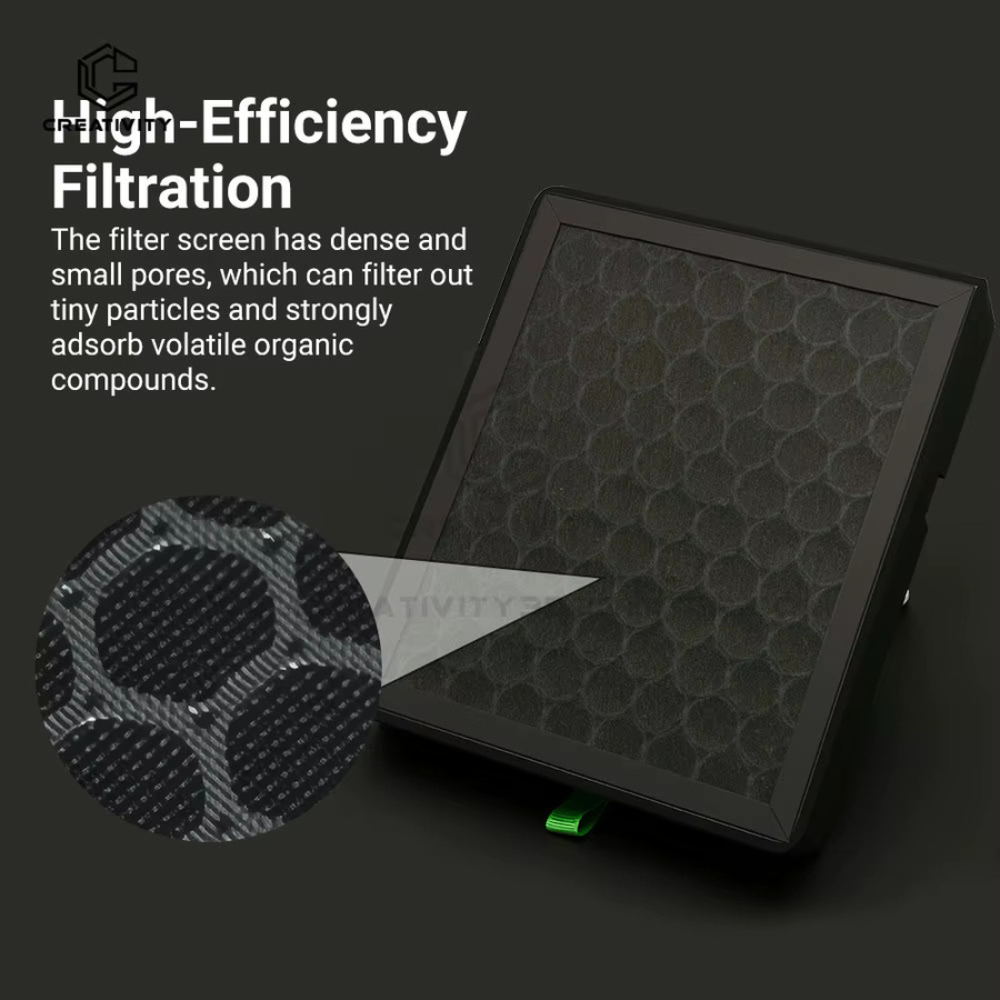Bambu Lab Air Filter Ultra Ersatzfilter mit HEPA 13 und Aktivkohle für 3D-Drucker der H2D/H2C-Serie in Schwarz - Bild 3