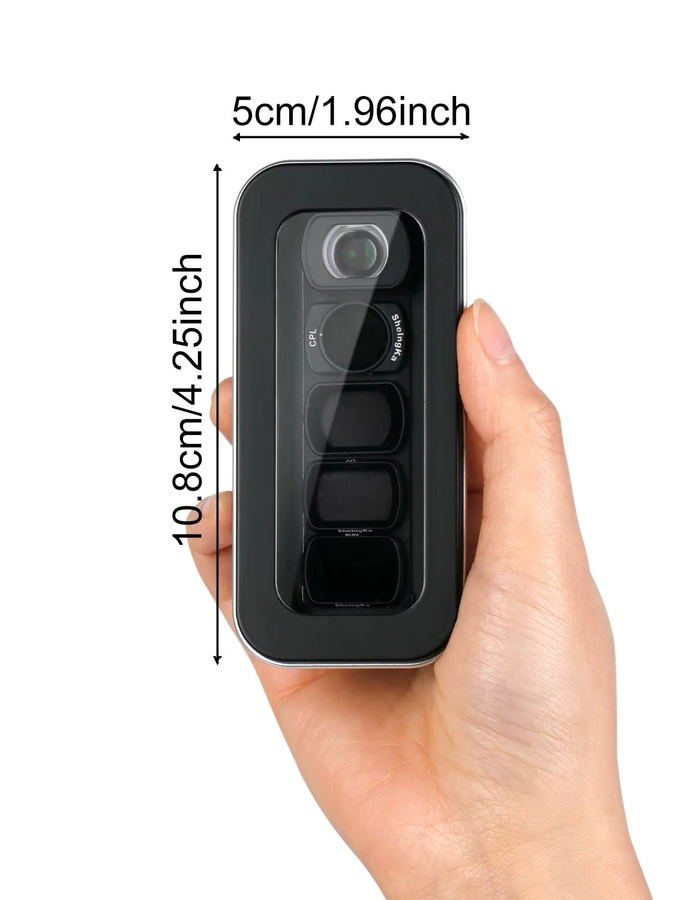 DJI Filter-Aufbewahrungsbox für Osmo Pocket 4 und Osmo Pocket 3, tragbare stoß- und staubdichte Box in Schwarz - Bild 5