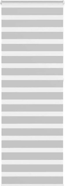 vidaXL Doppelrollo Day and Night in Hellgrau, gestreift, Polyester, B: 90 cm, H: 230 cm - Bild 1