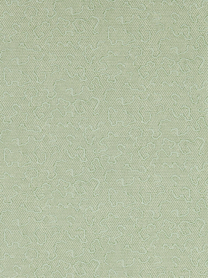 Zoffany Tapete Domino Paper in Eau De Nil mit geometrischem Abstract-Muster - Bild 1