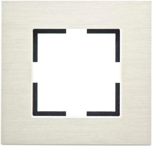 Metall-Design-Abdeckplatte 1-fach in Bronze, B/H/T: 84 x 87 x 10 mm - Bild 1