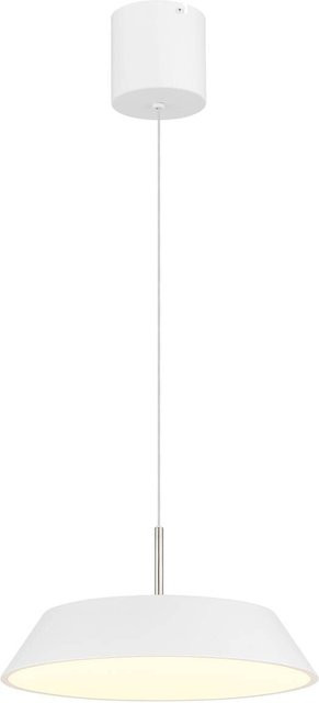GLOBO LED-Hängeleuchte in Weiß, modernes rundes Design aus Metall und Kunststoff, Höhe: 180 cm, Durchmesser: 40 cm - Bild 1