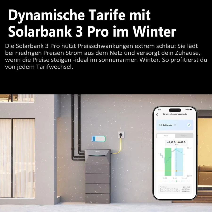 Anker SOLIX Solarbank 3 E2700 Pro mit BP2700 Erweiterungsakku, 5,4 kWh, Grau - Bild 3