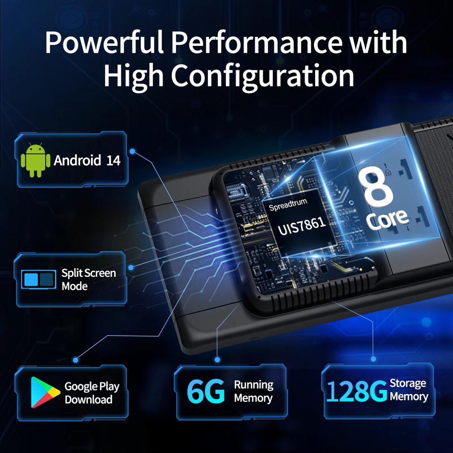 Imagebon Android 14 Dash-Kamera 11,4 Zoll mit 8 Kernen, 6+128G Speicher, CarPlay, Android Auto, Google Play, GPS-Navigation und AI Sprachsteuerung in Schwarz - Bild 2