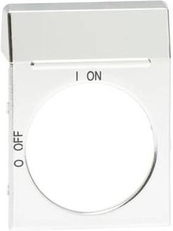 ABB OPS2 Blanco-Schild silber für OH2 Griffe Beschriftungsschild silber und transparent - Bild 1