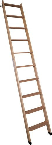 Dolle Bettleiter Hochbettleiter aus Holz in Braun für bis zu 245 cm Raumhöhe - Bild 1