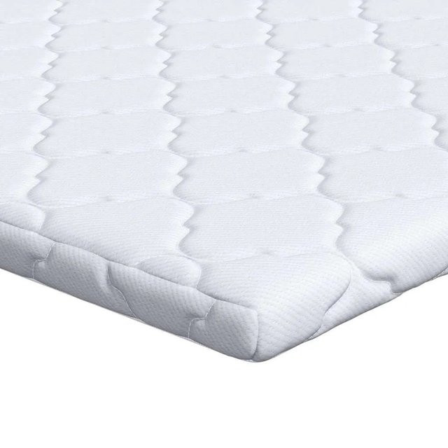 vidaXL Kokosnuss Topper Weiß aus Jacquard-Stoff B/T: 80 x 200 cm - Bild 1