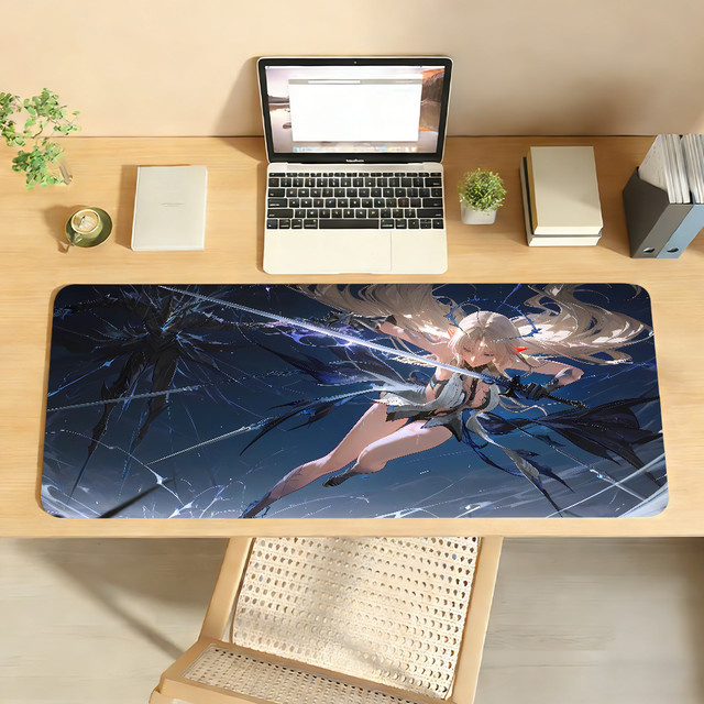 Cartethyia Wuthering Waves Gaming-Mauspad rutschfeste Schreibtischunterlage in Multicolour für PC und Laptop - Bild 1