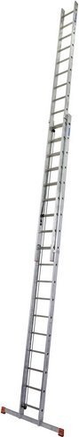 Krause Seilzugleiter MONTO aus Aluminium in Silber mit 36 Sprossen und einer Höhe von 150 cm - Bild 1