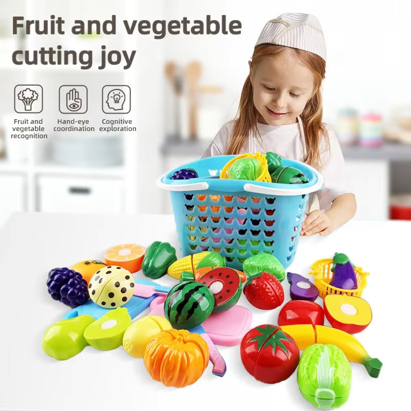 CONUSEA Küche Spielzeug Set, Obst Gemüse, Mädchen Spielzeug, Bunt / Mehrfarbig - Bild 3