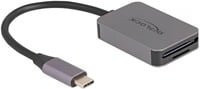 DeLOCK USB Type-C Kartenleser für SD und Micro SD Speicherkarten in Grau - Bild 1