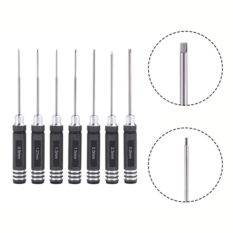 DAZZLEEX HSS Sechskantschraubendreher Set für RC-Modelle, Größe 0,9-3,0 mm - Bild 2