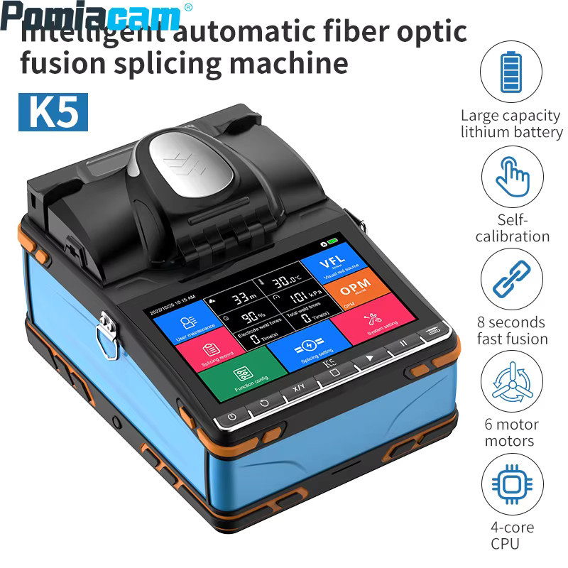 TASHI DEREK K5 Optisches Kabel-Schmelzgerät Set mit Fasercleaver, Leistungsmessgerät und Visuellem Fehlerdetektor für FTTH Glasfaserwerkzeuge - Bild 2