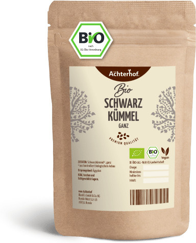 Achterhof Schwarzkümmel ganz Bio 1000 g - Bild 1