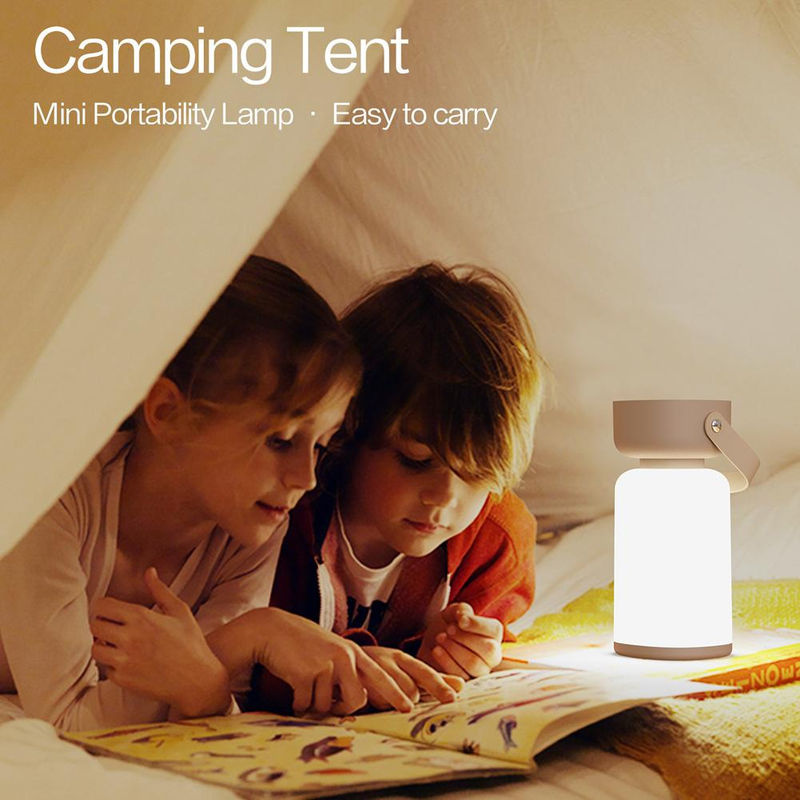 TOMTOP JMS Tragbare LED Camping Lampe in Braun mit dimmbarer Lichtfarbe und Akku - Bild 5