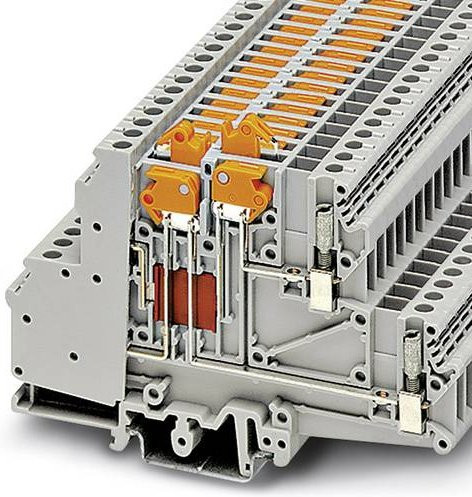 Phoenix Contact Durchgangsreihenklemme UDMTKB 5-P/P, grau, Breite: 10,0 mm, Tiefe: 6,85 mm, Höhe: 10,6 mm - Bild 1