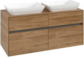 V&B Waschtischunterschrank Collaro für 2 Waschbecken in Kansas Oak, B/T/H: 120 x 54,8 x 50 cm - Bild 1