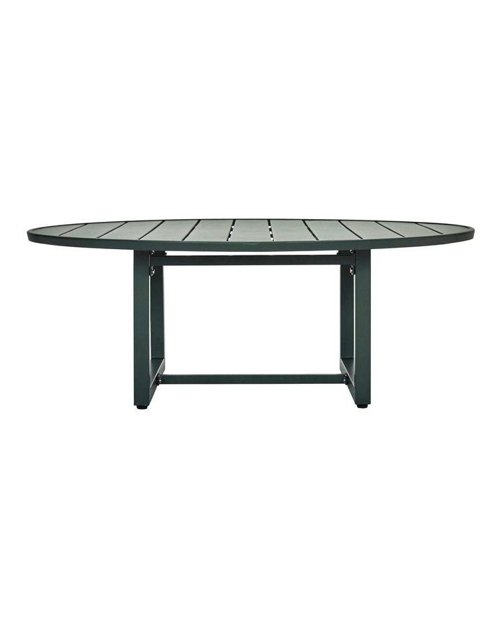 House Doctor Couchtisch Helo rund aus Eisen in Grün für Garten und Terrasse Durchmesser: 120 cm - Bild 1