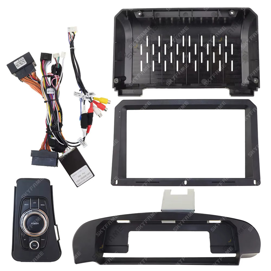 SKYFAME Rahmen-Fascia-Adapter mit Canbus Box für Android Radio, 9/12,3 Zoll, Schwarz, Einbausatz für BMW 3er Serie E90 E91 E92 E93 M3 - Bild 3