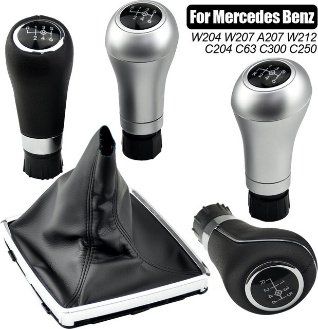 6-Gang-Auto-Schaltknauf-Hülsenadapter für Mercedes-Benz W203 S203 CL203 W209 W204 C204 C63 C300 A207 W212 - Bild 1