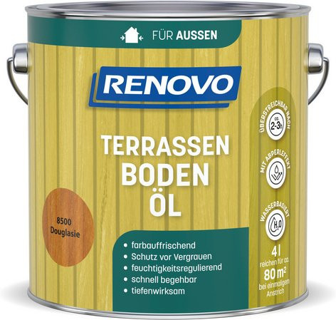 RENOVO Terrassenöl wasserbasiert in Braun, 50 g - Bild 1