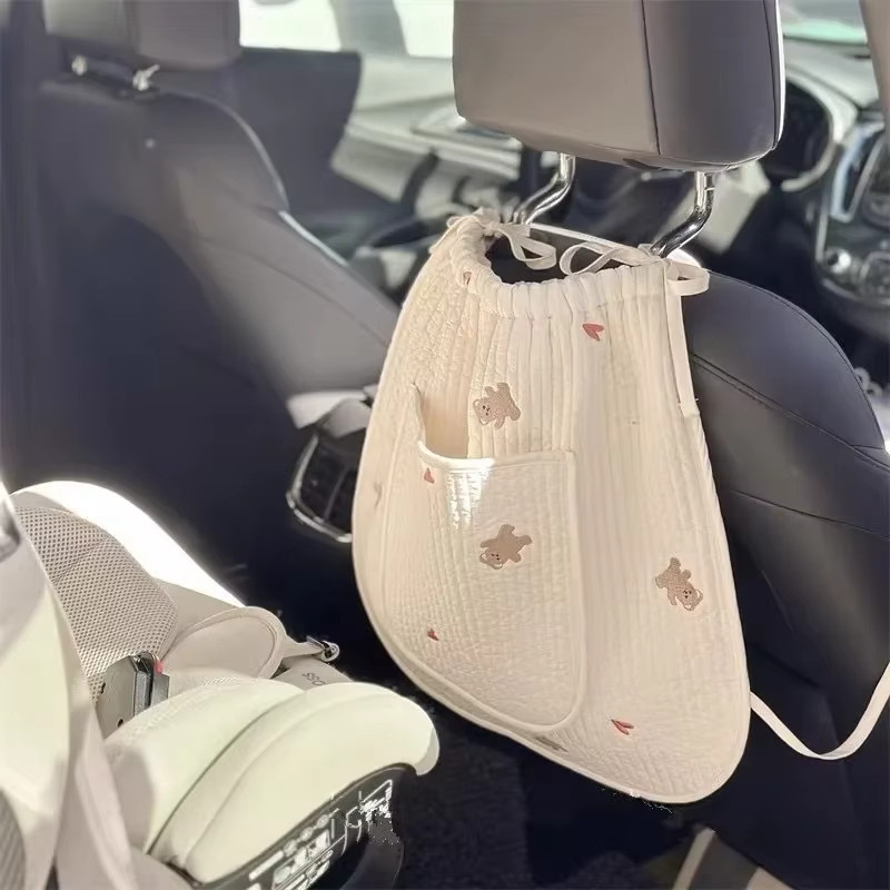 Multifunktionale Kinderwagen Organizer Tasche in Weiß für Windeln und Spielzeug mit großer Kapazität - Bild 4