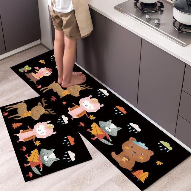 Saugfähige und rutschfeste Fußmatte von Yiran Furniture für Küche, Flur oder Badezimmer, B/T: 60 x 40 cm - Bild 1