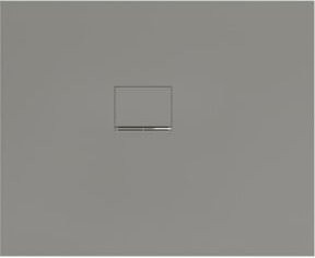 Villeroy & Boch Duschwanne Squaro Infinity aus Mineralguss, Eck-Einbau links, Grau, B: 110 cm, T: 90 cm, H: 4 cm - Bild 1