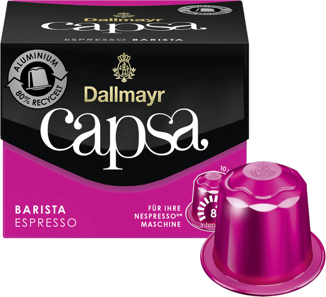 Dallmayr Espresso Barista Kaffeekapseln, Nespresso Original, 10 Stück - Bild 1