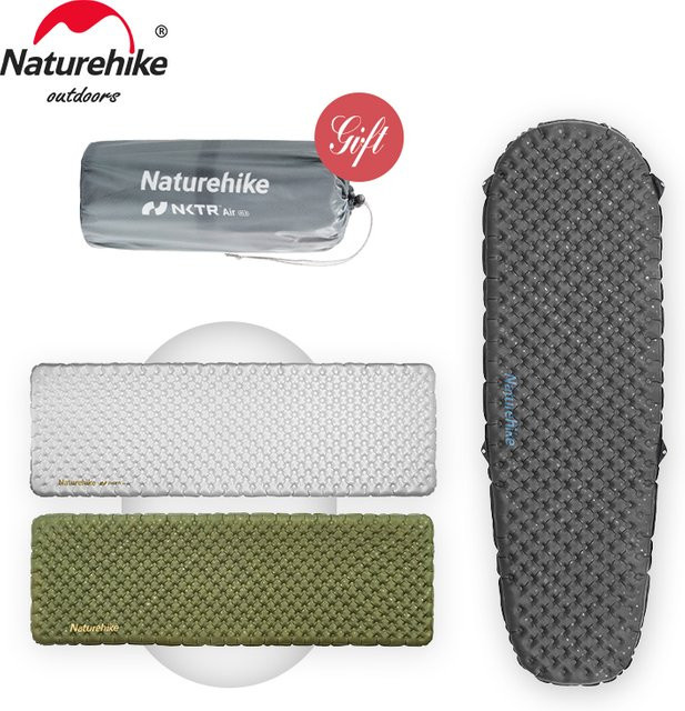 Naturehike Aufblasbare Campingmatratze R3.2 R3.5 Ultraleichte Schlafunterlage für Outdoor und Reise in Grün und Grau - Bild 1