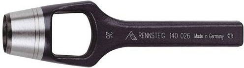 Rennsteig Henkellocheisen 31mm in Schwarz-Silber - Bild 1