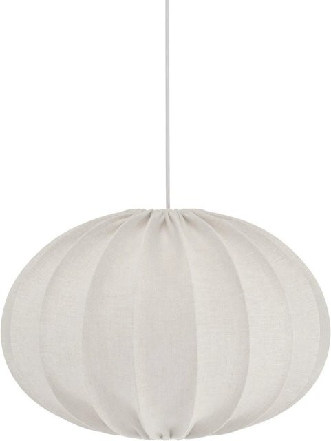 PR Home Hilma Pendelleuchte aus Leinenstoff in Beige - Bild 1