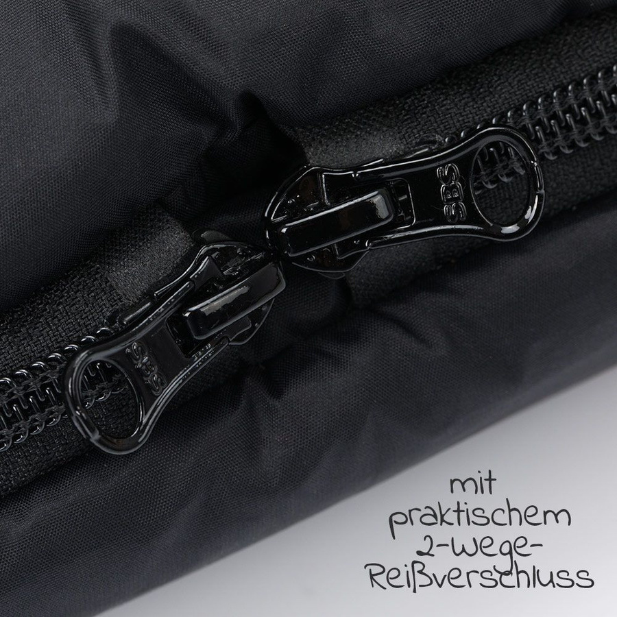 Fillikid Fleece-Fußsack Kinley in Schwarz aus Polyester - Bild 3