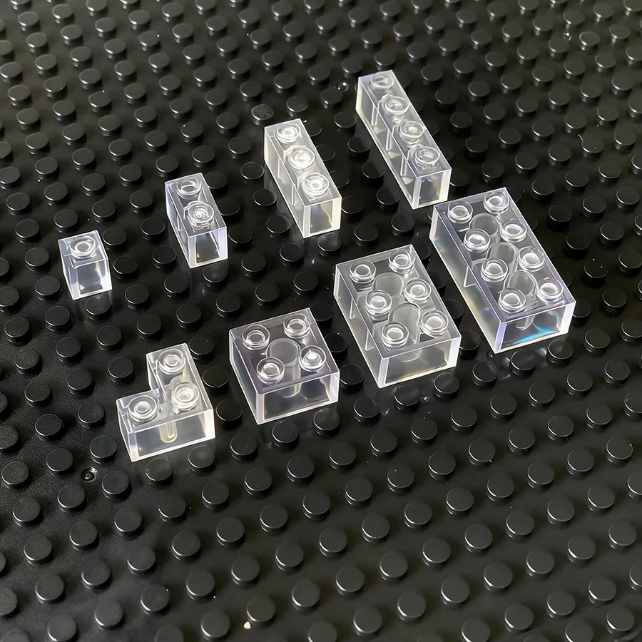 Monkey Man Mini Bricks Nachfüllpack mit 55 transparenten Bausteinen aus Kunststoff für kreatives Spielzeug - Bild 5