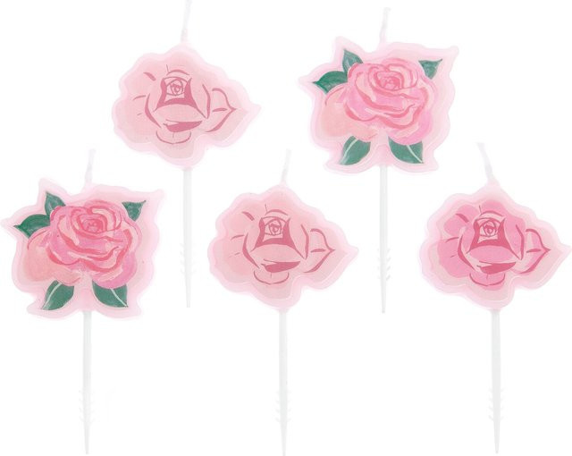Rico Design Kuchenkerzen Rosen in Pink für deinen Geburtstag - Bild 1