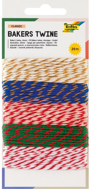 Folia Dekokordel Classic aus Baumwolle in Multicolor - Bild 1