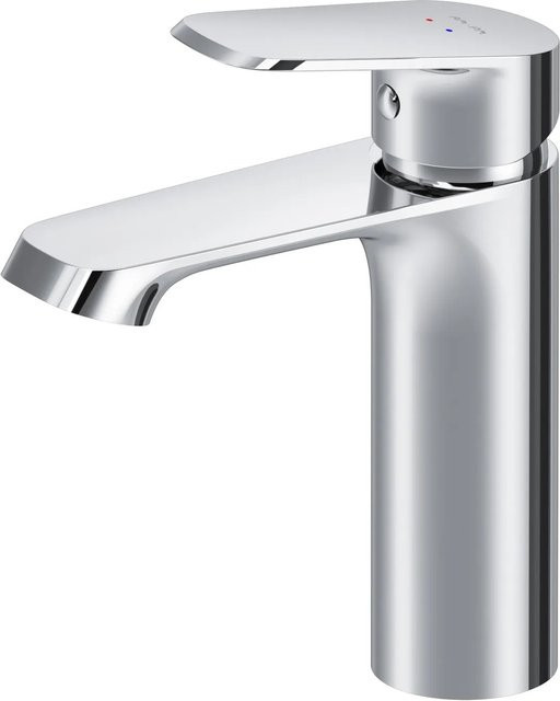 AM.PM Einhebel-Waschtischarmatur Func aus Messing in Chrom, Höhe: 14,0 cm, Breite: 40,0 cm, Tiefe: 40,0 cm - Bild 1