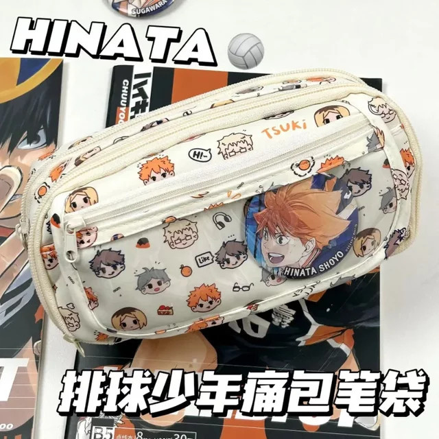 Haikyuu!! Anime Federmäppchen Crunchyroll Kawaii Stiftebeutel für Schüler in Multicolour - Bild 1