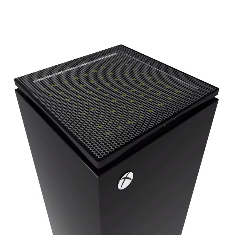 DIXSG Staubschutz-Set für Xbox Series X mit Filterabdeckung und Thumbstick Caps in Schwarz - Bild 6