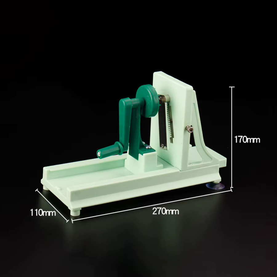 Alloet Manueller Gemüsespiralschneider Multifunktionaler Spiralizer in Grün - Bild 5
