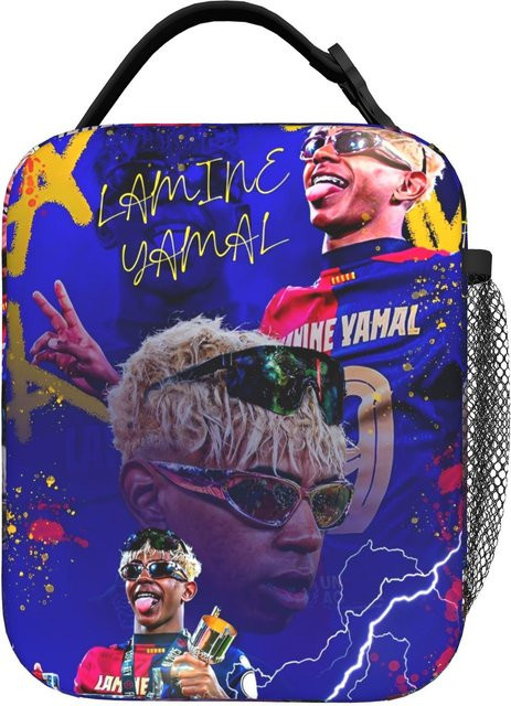 Lamine Y-Yamal Isolierte Lunchtasche von Fancy Style Studio, auslaufsicherer Essensbehälter in Mehrfarbig, One Size - Bild 1