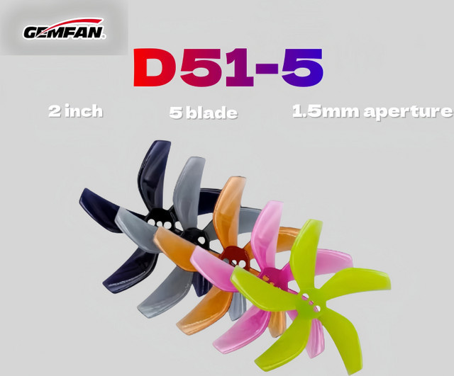 Qianfeng D51 2-Zoll-Propeller mit 5 Blättern in Grün für Quadrocopter FPV - Bild 1